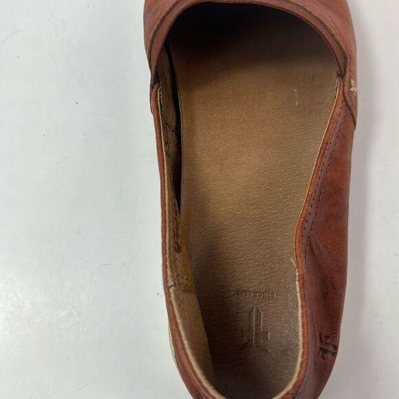 Frye Melanie Brown Leather Women's Slip On Shoes - Picture 14 of 15